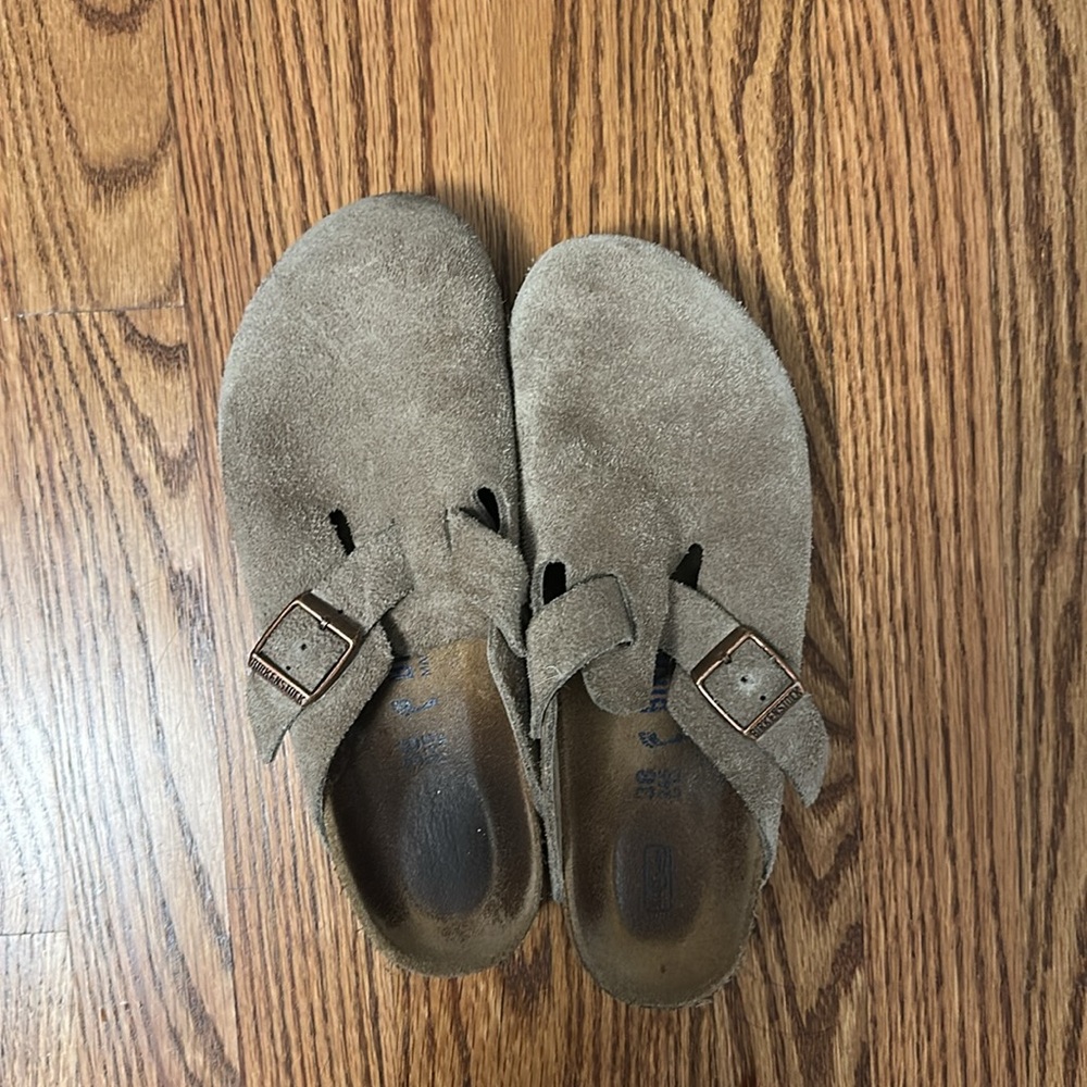 Boston Soft Footbed Birkenstock Suede - Picture 2 of 3